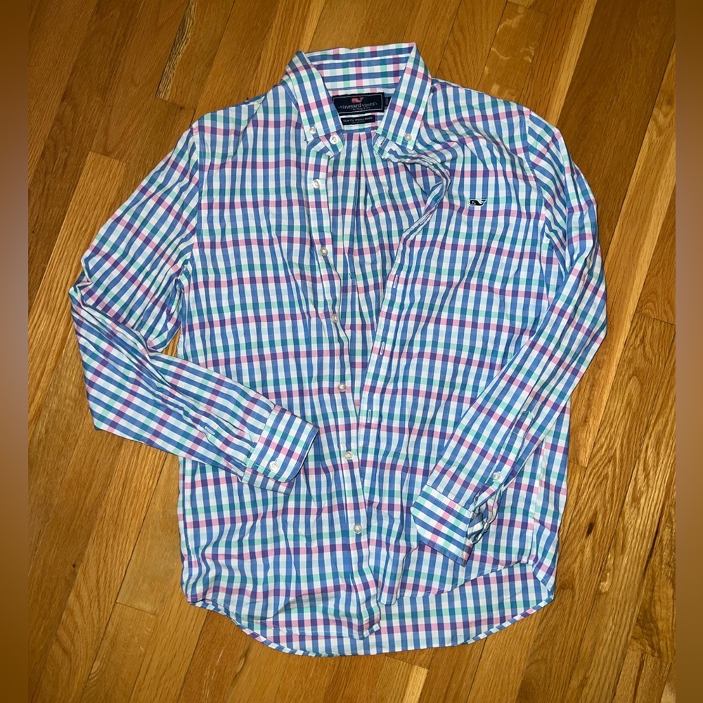 Men’s Vineyard Vines Long Sleeve Stripped Button Down